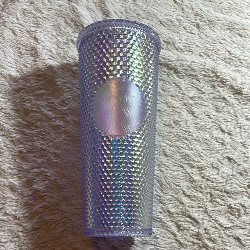 Starbucks 2019 holiday silver iridescent 24 ounce tumbler NEW